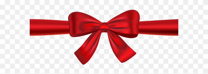600x242 Red Ribbon And Bow Png Clipart Image Graphic Design Ribbons - Bows PNG