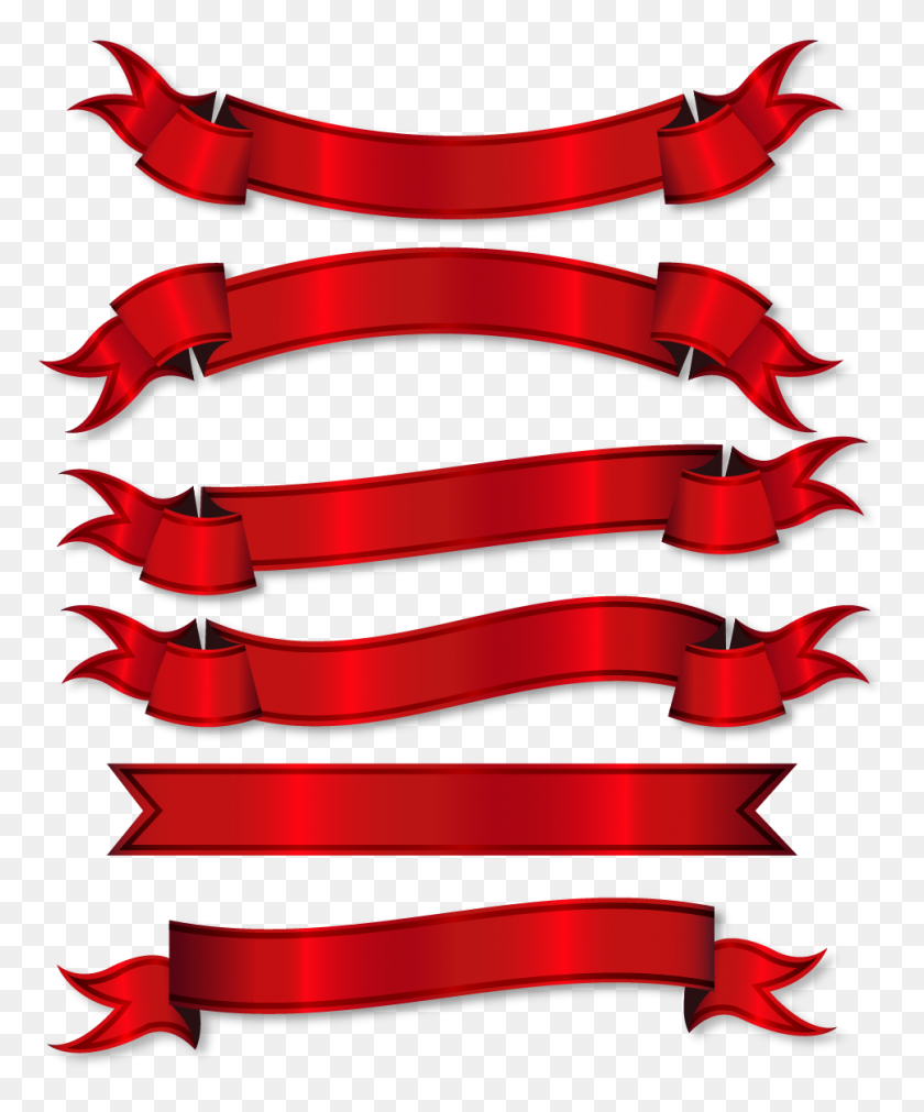 Red Ribbon Faixa Clip Art - Highlight Clipart