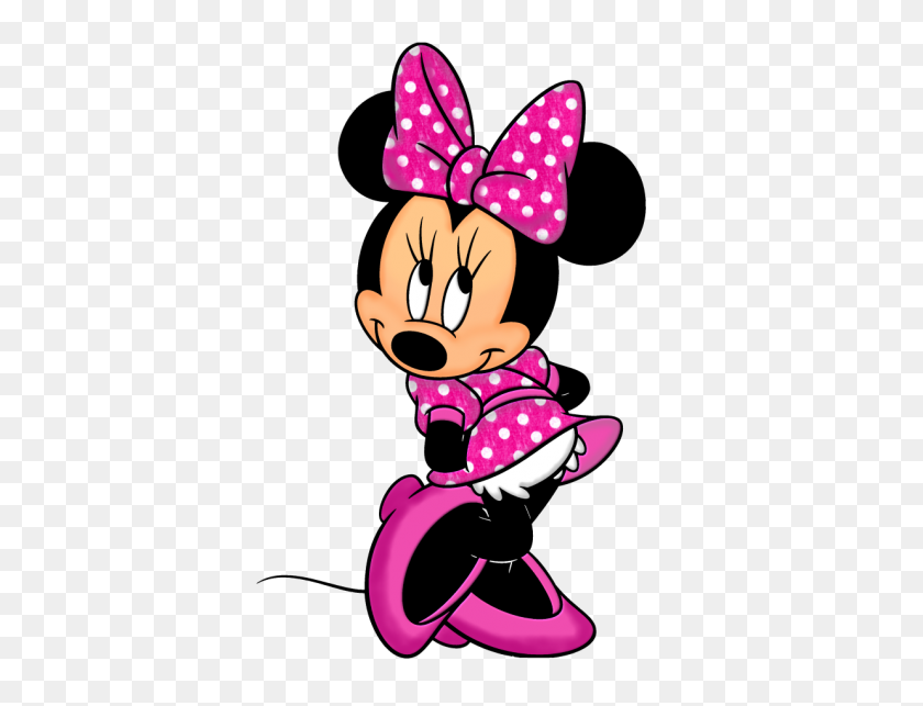 400x583 Imágenes Prediseñadas De Minnie Mouse De Cinta Roja En Pic - Minnie Clipart
