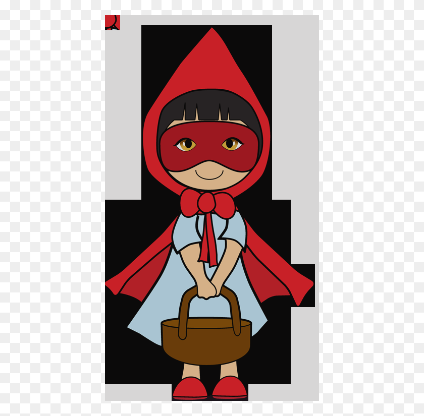 424x765 Red Riding Hood Clip Art Clipartpig - Hood Clipart