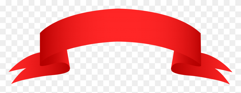 4295x1456 Красный Роббон Красная Лента Баннер Векторной Графики Клипарты - Прямой Баннер Клипарт