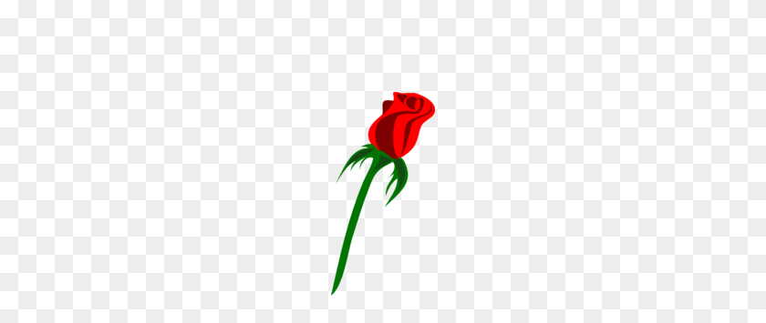 114x295 Red Rose Bud Clip Art - Bud Clipart