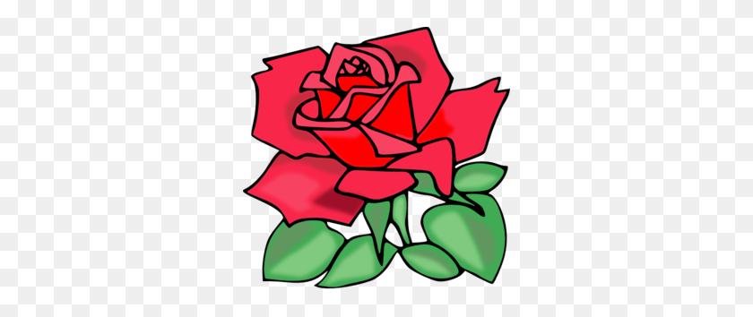 298x294 Красная Роза Картинки - Желтая Роза Клипарт