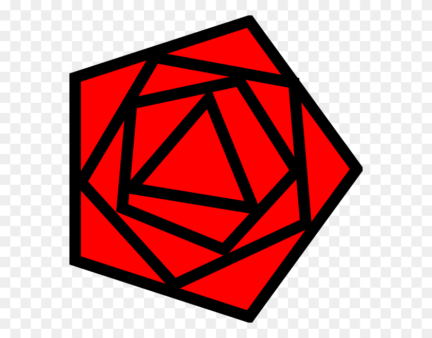 570x598 Красная Роза Png Клипарт Для Интернета - Красный Треугольник Png
