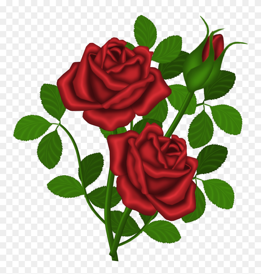 1748x1844 Red Roses Clipart Desktop Backgrounds - Rose PNG