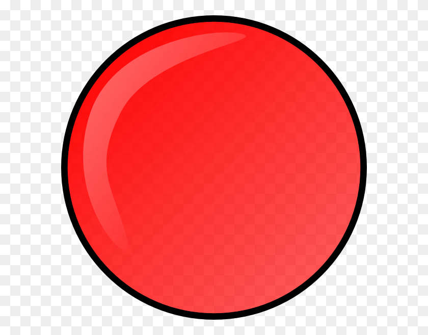 600x597 Red Round Button Clip Art Free Vector - Round Clipart