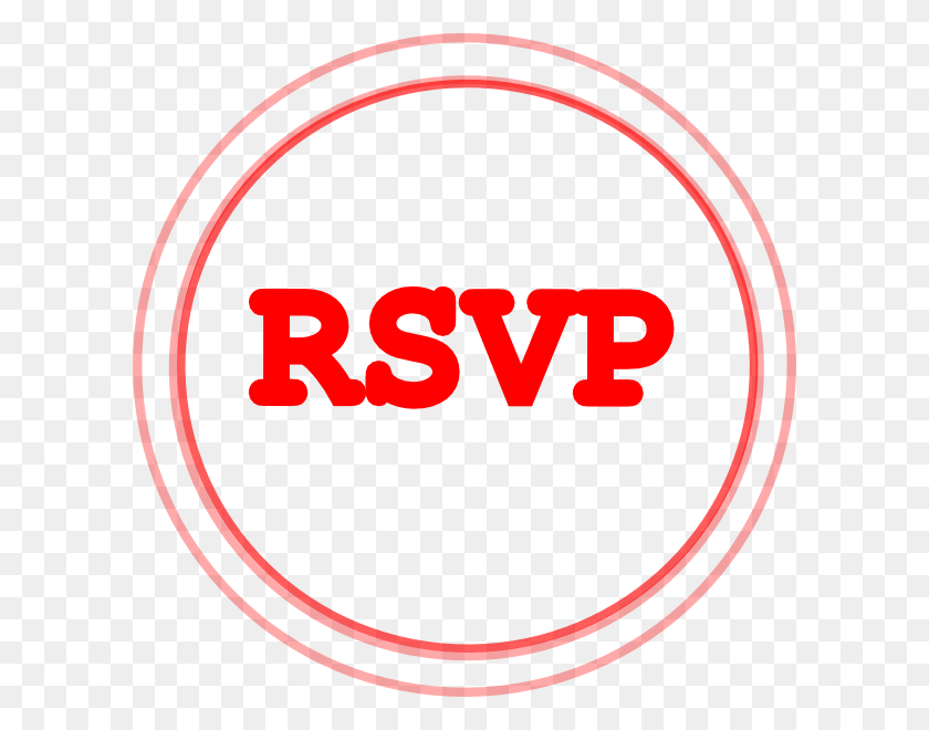 600x600 Red Rsvp Circle Clipart - Rsvp Clipart