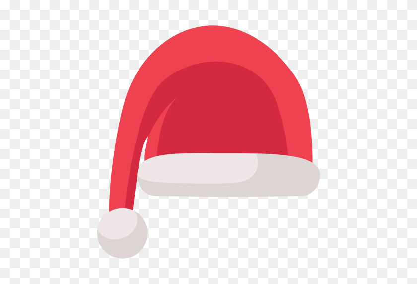 512x512 Sombrero Rojo De Santa Claus Icono De Plano - Sombrero De Santa Claus Png