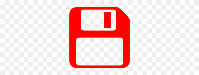 256x256 Red Save Icon - Save Icon PNG