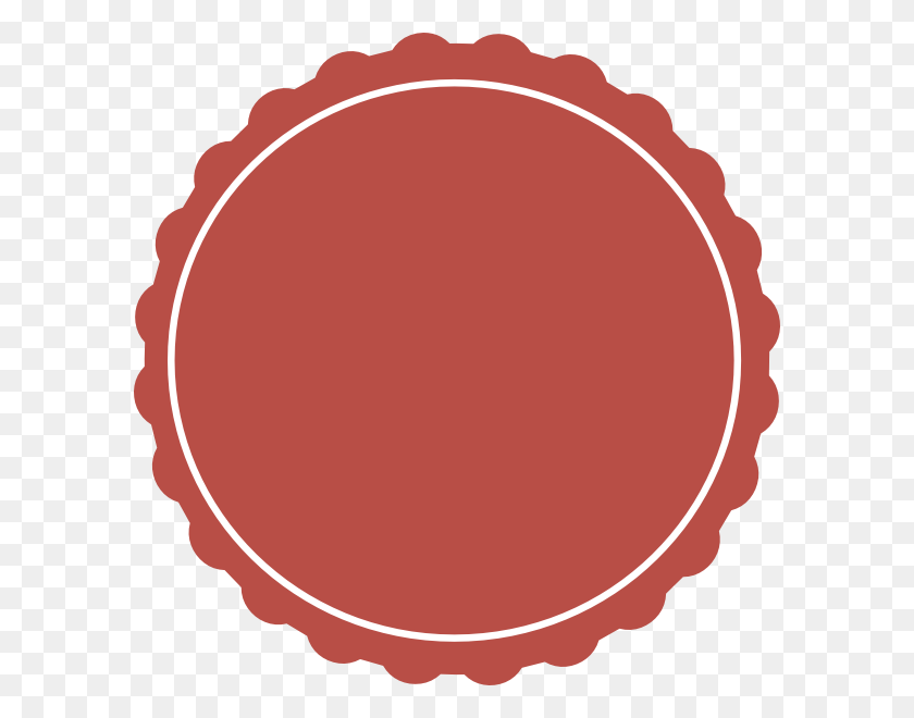 594x600 Красный Гребешок Картинки - Зубчатый Круг Клипарт