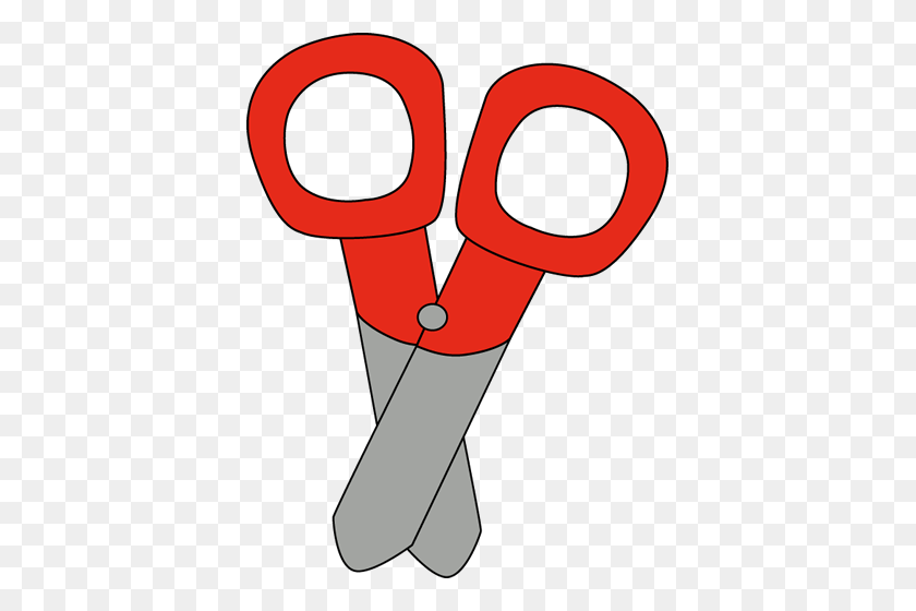 387x500 Red Scissors Clip Art For Schedules Clip Art - Scissors Clipart