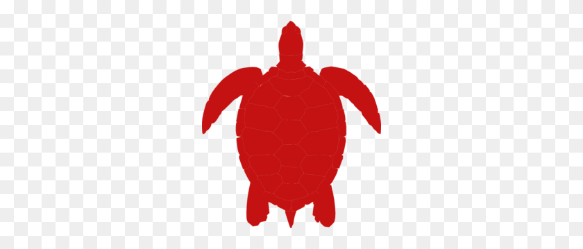 258x299 Red Sea Turtle Clip Art - Turtle Outline Clipart