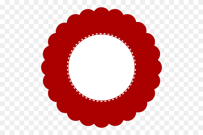 500x500 Red Seal Symbol - Wax Seal Clipart