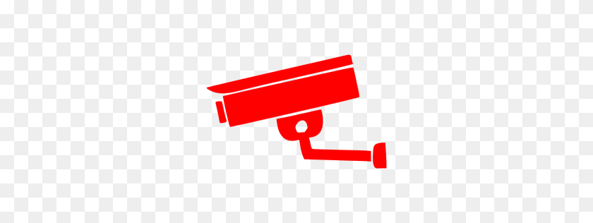256x256 Red Security Camera Icon - Red Camera PNG