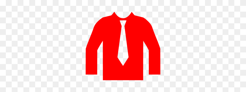 256x256 Значок Красная Рубашка - Красная Рубашка Png