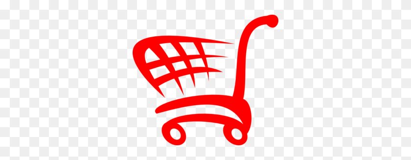 298x267 Red Shopping Cart Clip Art Clip Art - Shopping Cart Clipart