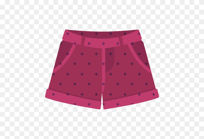512x512 Red Shorts Dots - Shorts PNG