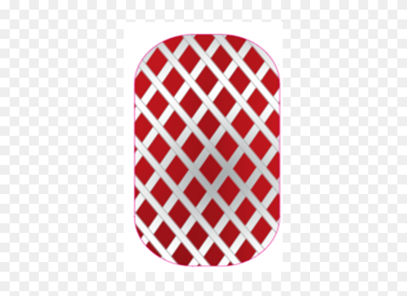 550x550 Red Silver Fishnet Jamberry Cathy's Jam Wraps Original Nail - Fishnet PNG