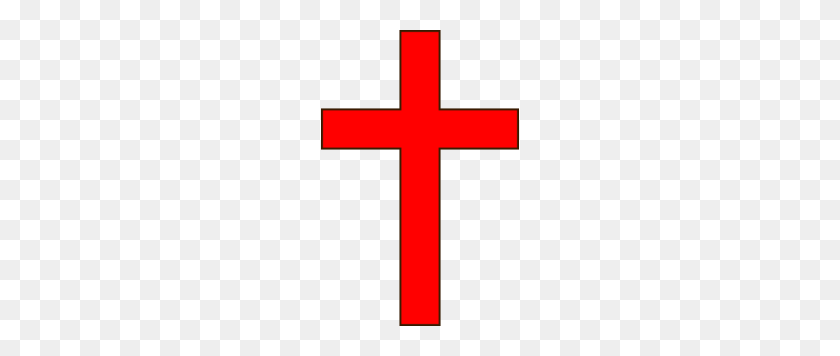 198x296 Red Simple Cross Clip Art - Simple Cross Clipart