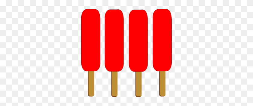 300x291 Red Single Popsicle Clip Art - Popsicle Clipart