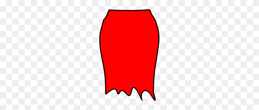 195x297 Red Skirt Clip Art - Skirt Clipart Black And White