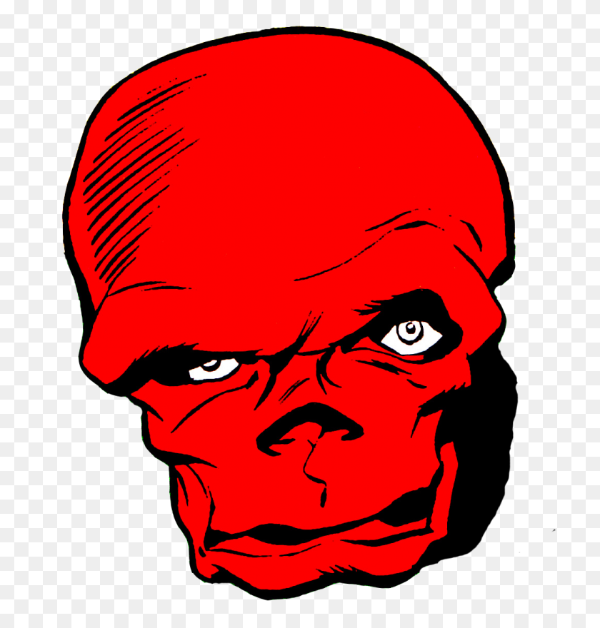 1077x1133 Red Skull - Red Skull PNG