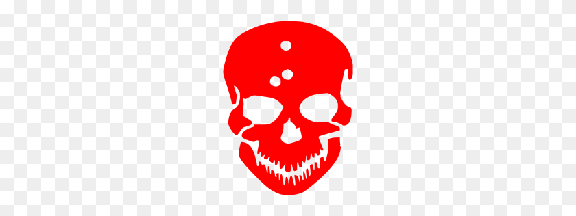 256x256 Icono De Cráneo Rojo - Cráneo Rojo Png