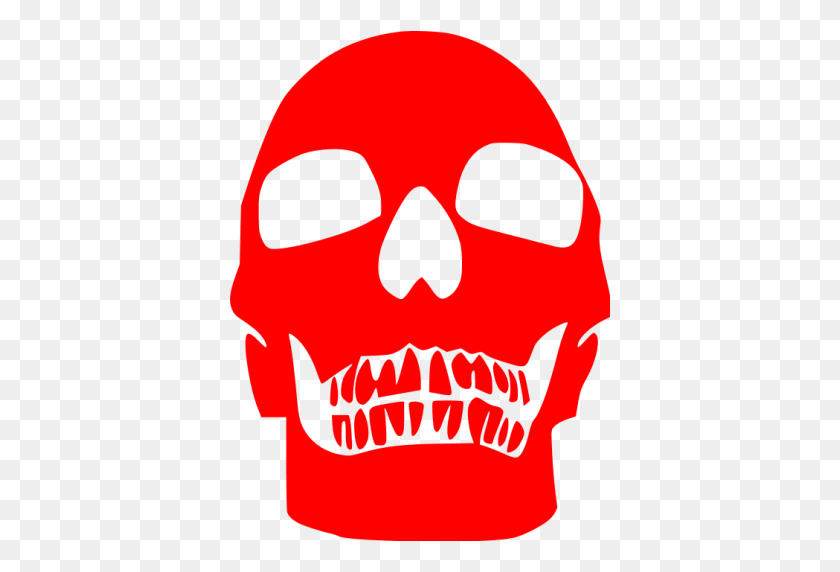 512x512 Icono De Cráneo Rojo - Cráneo Rojo Png