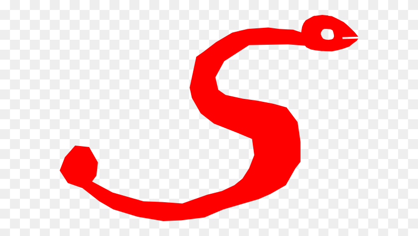 600x415 Red Snake Clip Art - Eel Clipart