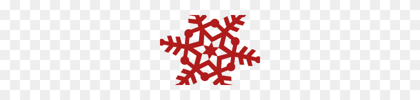 200x140 Red Snowflake Clipart Collection Of Red Snowflake Clipart Free - Snowflake Clipart Free