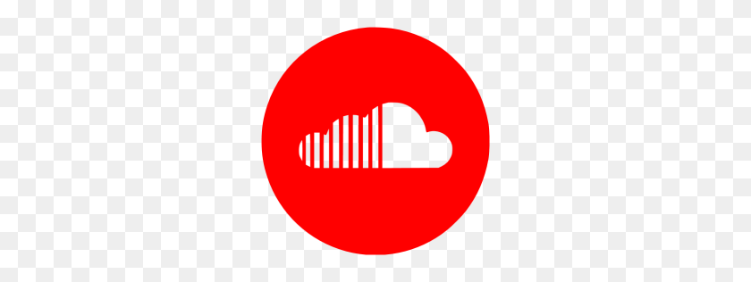 256x256 Красный Значок Soundcloud - Логотип Soundcloud Png