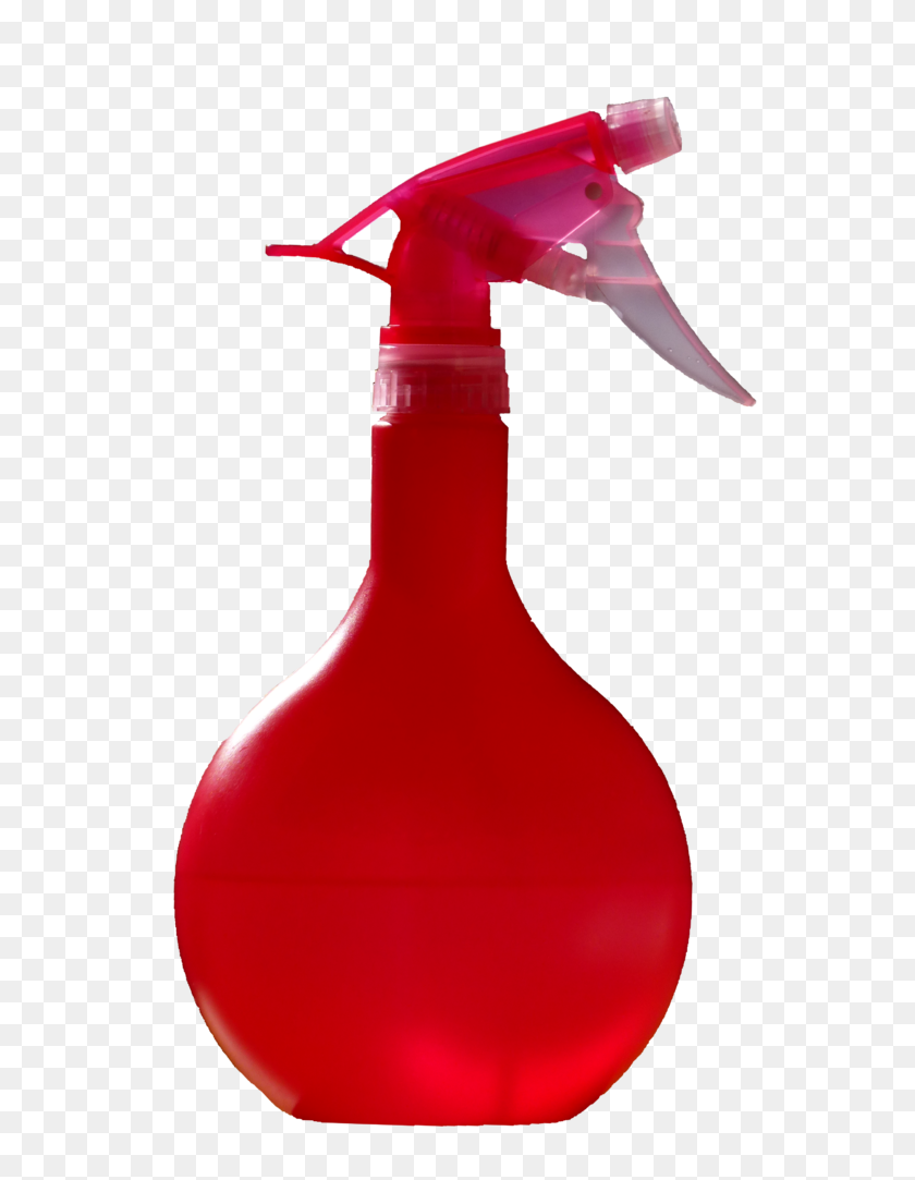 582x1023 Красная Бутылка С Распылителем - Бутылка С Распылителем Png