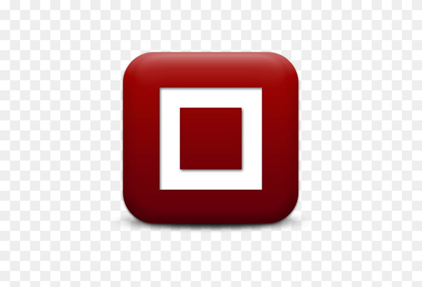 512x512 Red Square Clipart Glossy - Checkerboard Clipart