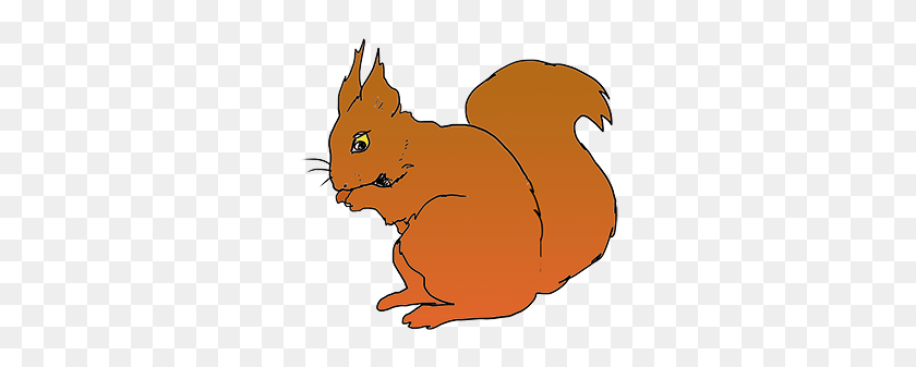 300x277 Red Squirrel - Squirrel PNG