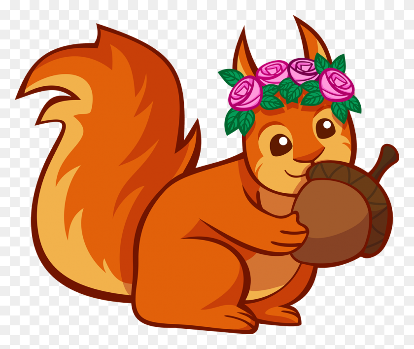 1000x831 Red Squirrel Clipart Transparent Background - Thanksgiving Background Clipart
