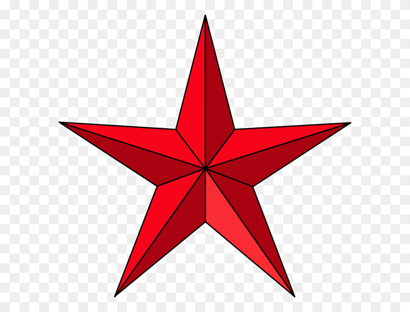 600x580 Красная Звезда Картинки - Звездный Фон Клипарт