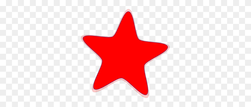 297x298 Red Star In Star Clipart Vector Clip Art Free - Red Star PNG