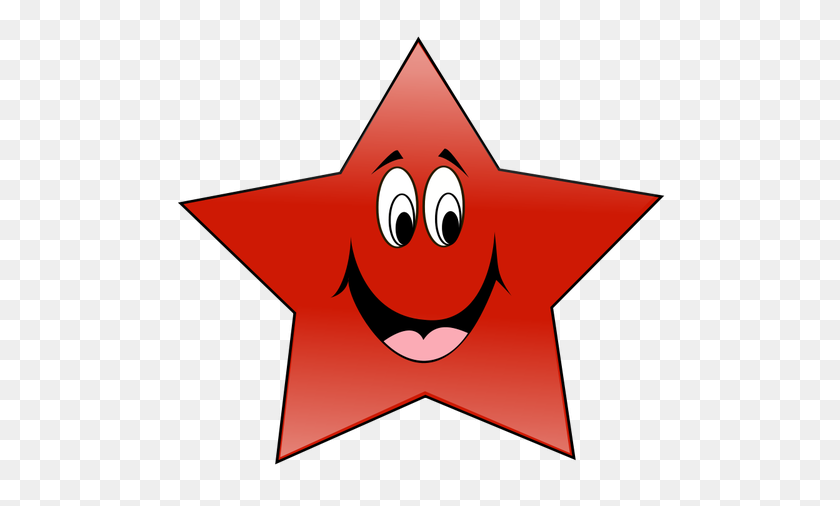 500x446 Красная Звезда Внутри Круга - Круг Звезд Клипарт