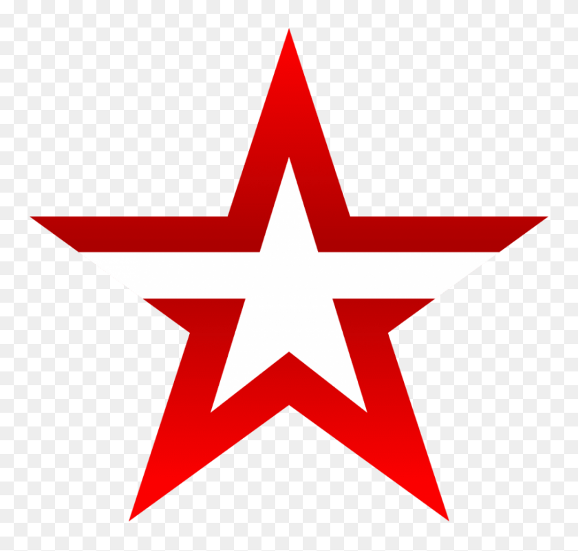 850x808 Red Star Png - Red Star PNG