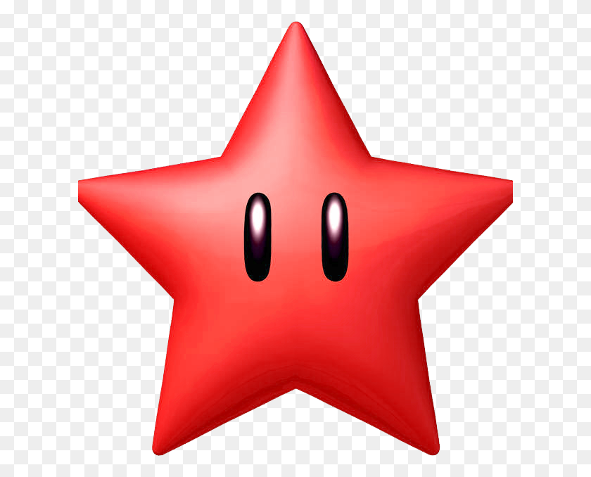 618x618 Red Stars - Mario Star PNG