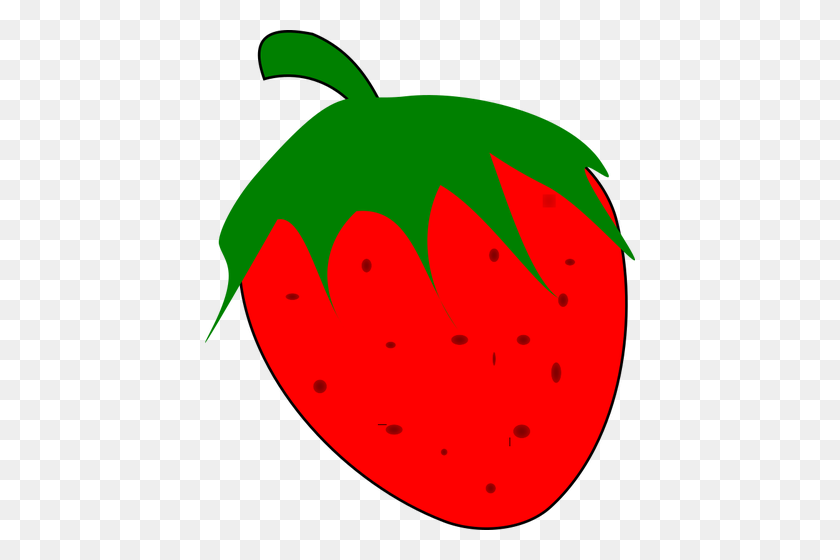430x500 Red Strawberry - Strawberry Jam Clipart