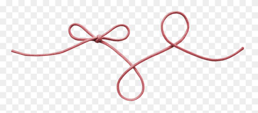 1600x632 Red String Bow Clipart - Red String PNG