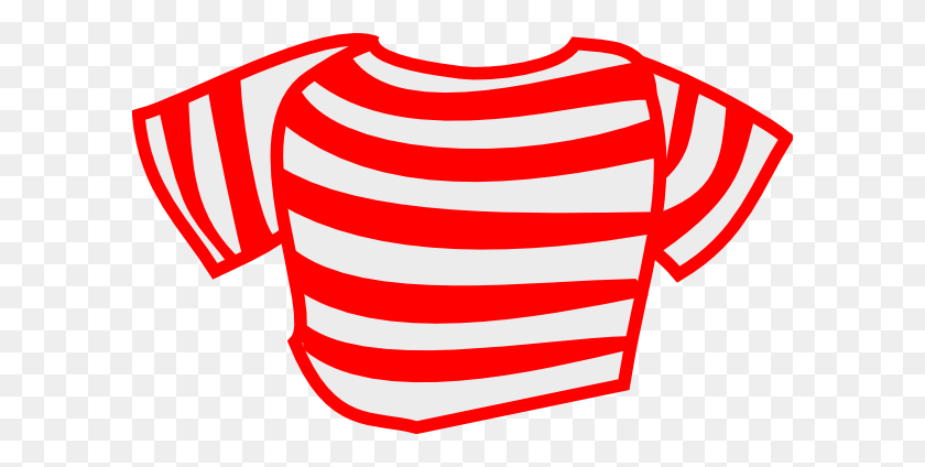 600x364 Red Striped Shirt Clip Art - Red Stripe PNG