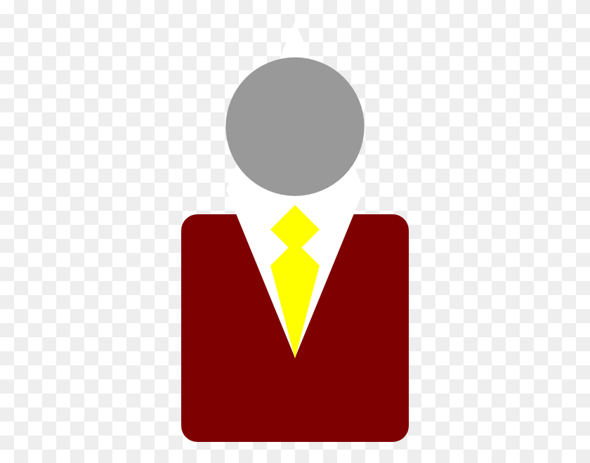 324x599 Red Suit Yellow Tie Clip Art - Suit And Tie Clipart