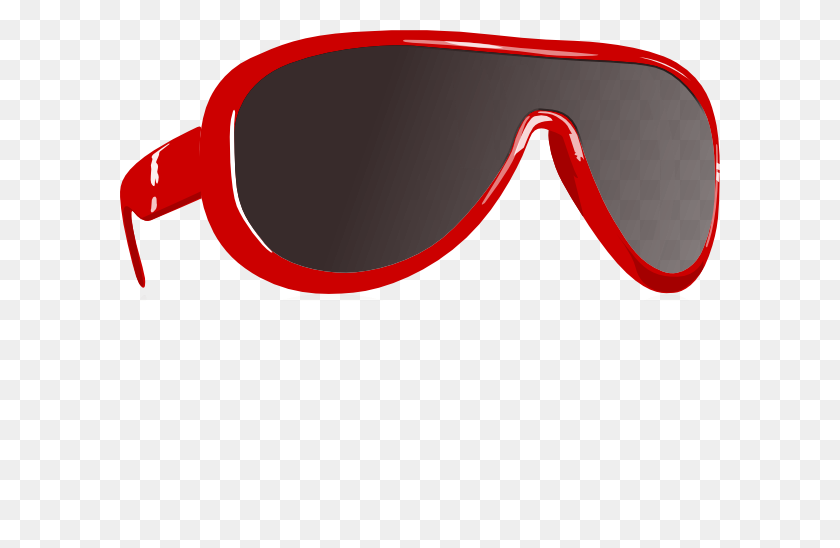 600x488 Red Sunglasses Clip Art - Heart Glasses Clipart