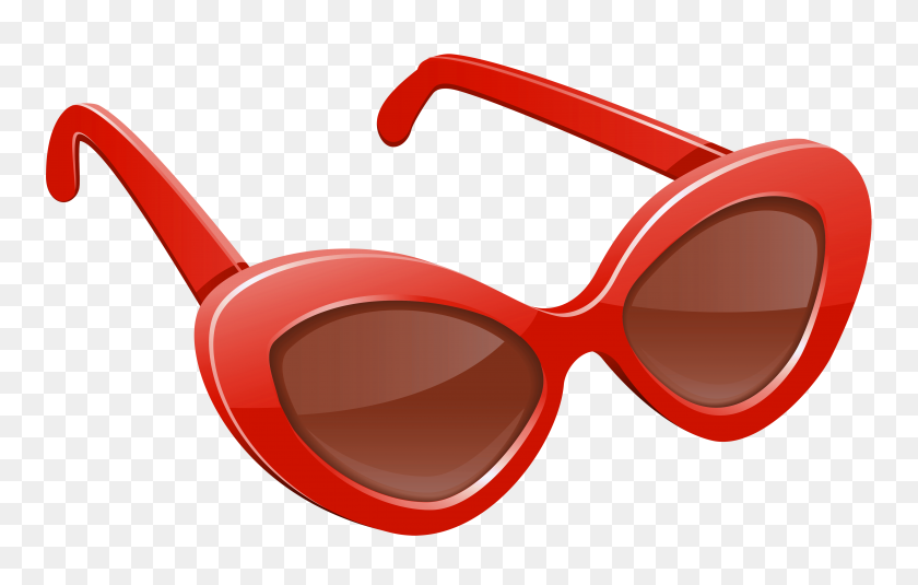 5000x3051 Red Sunglasses Png - Sunglasses PNG