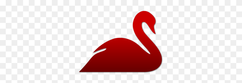 300x230 Red Swan - Swan PNG
