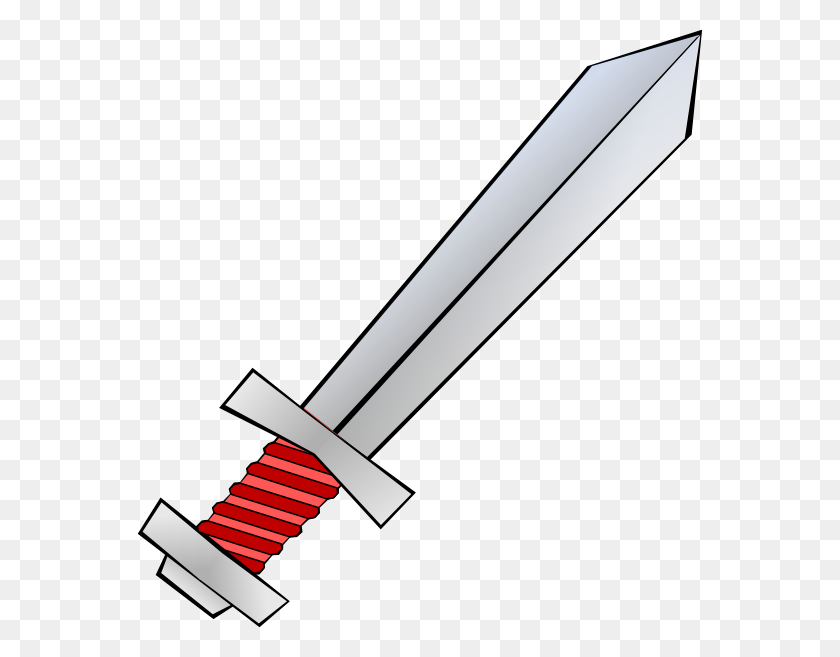 564x597 Red Sword Clip Art - Spirit Clipart