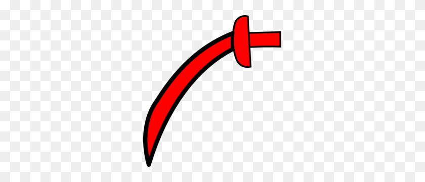 273x300 Red Sword Pirate Clip Art - Booty Clipart