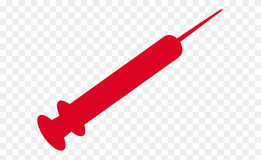 600x455 Red Syringe Clip Art - Syringe Clipart